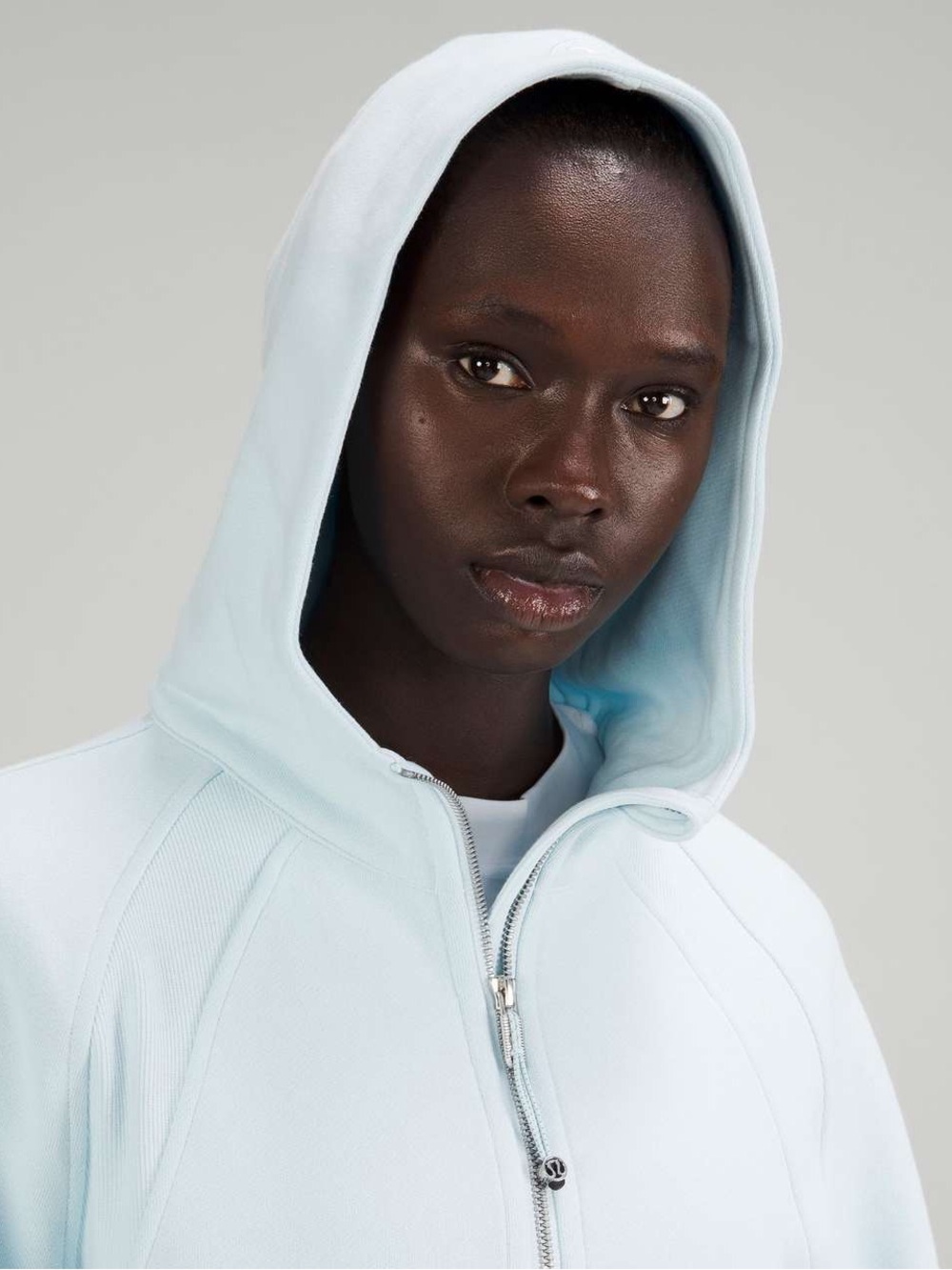 103. Lululemon Scuba Oversized Half-Zip Hoodie Powder Blue XS-S - Picture 4 of 12